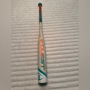Quest Softball Bat with Teal and Orange Accents